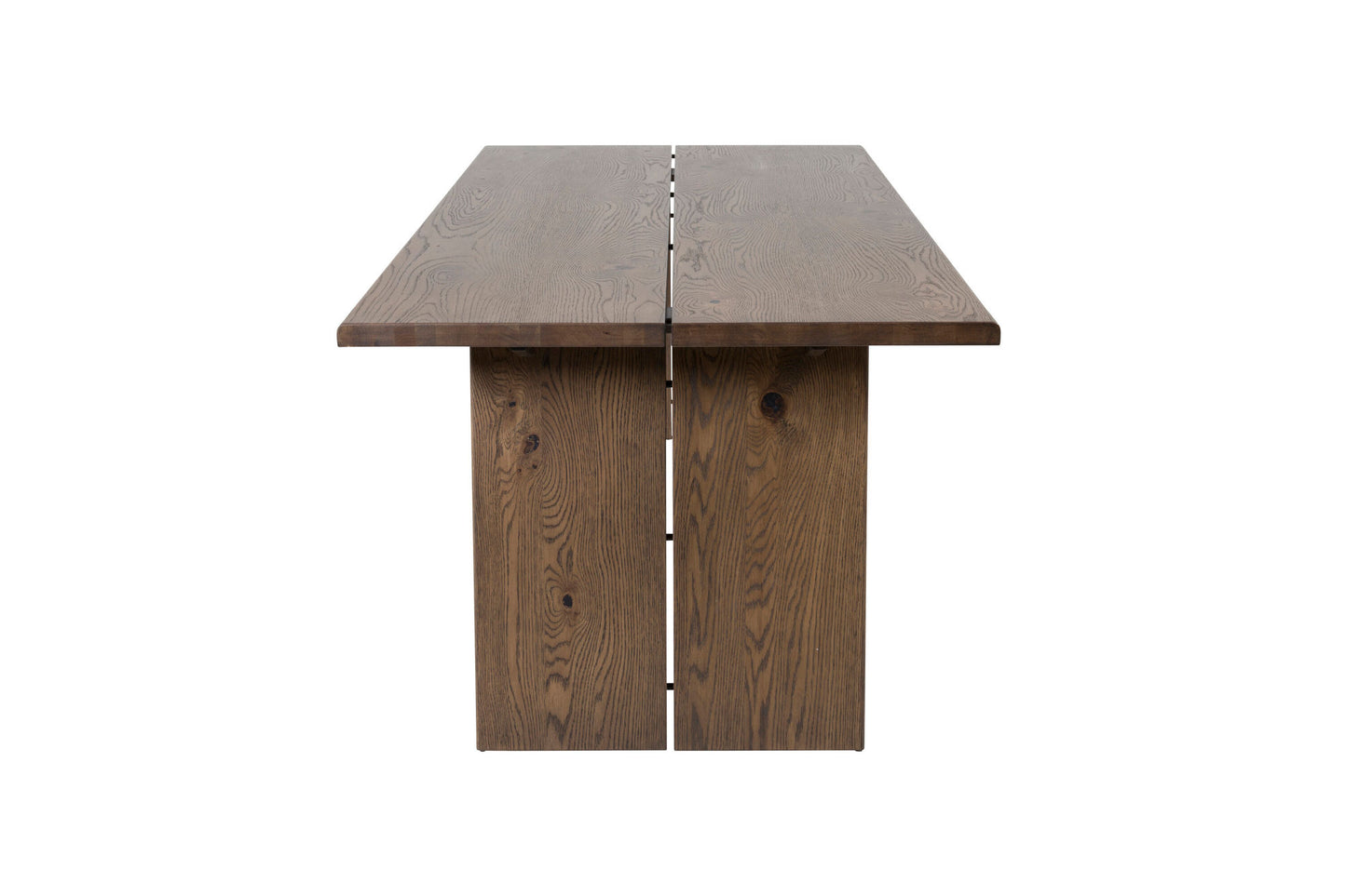 Logger Uitschuifbare Eettafel – Donkerbruin Eiken – 210×100 cm