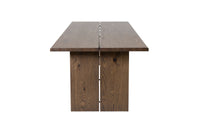 Logger Uitschuifbare Eettafel – Donkerbruin Eiken – 210×100 cm