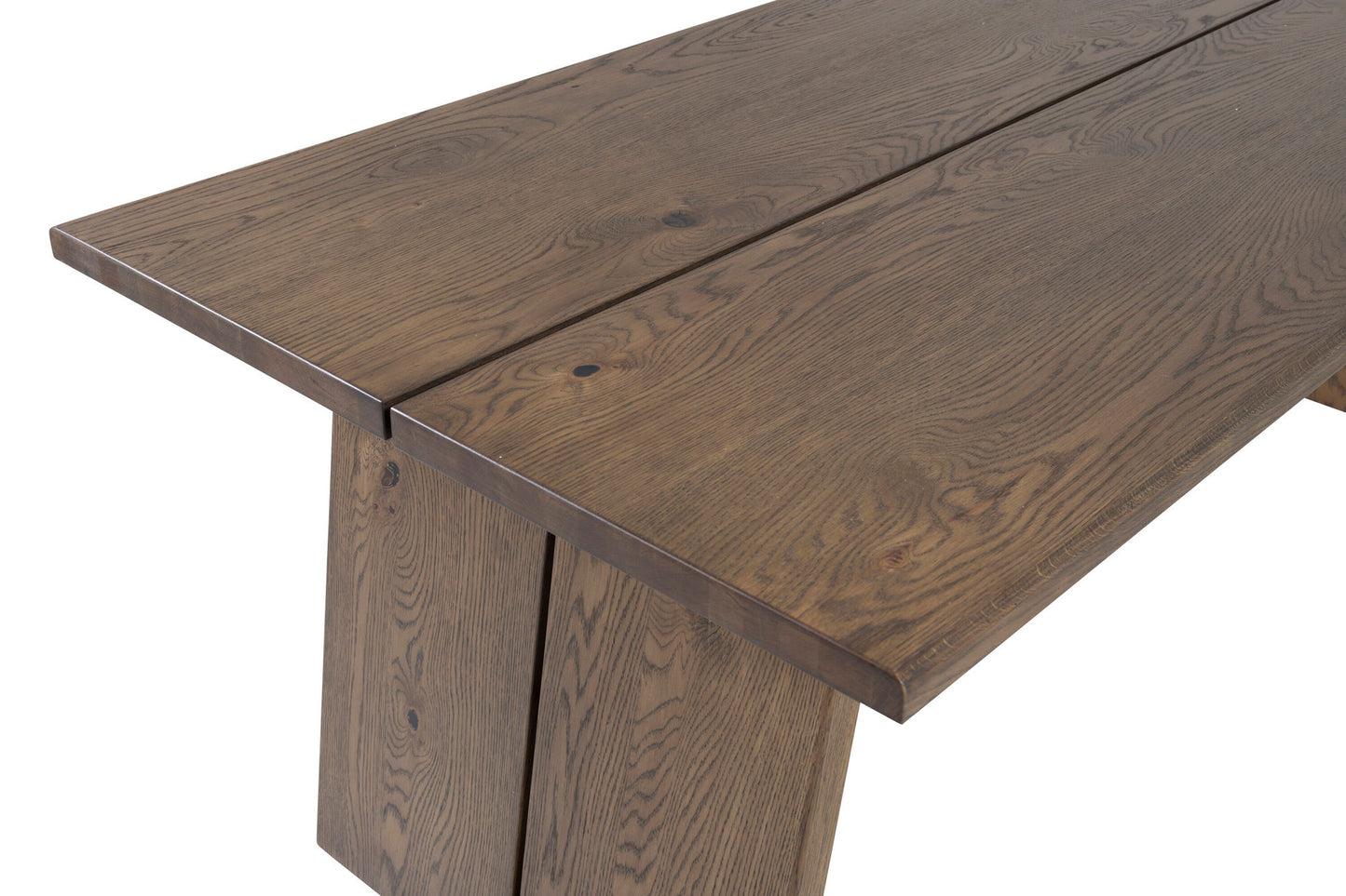 Logger Uitschuifbare Eettafel – Donkerbruin Eiken – 210×100 cm