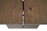 Logger Uitschuifbare Eettafel – Donkerbruin Eiken – 210×100 cm