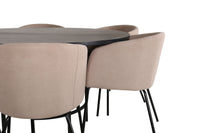 Copenhagen Ronde Eettafel en 6 Berit Stoelen Set