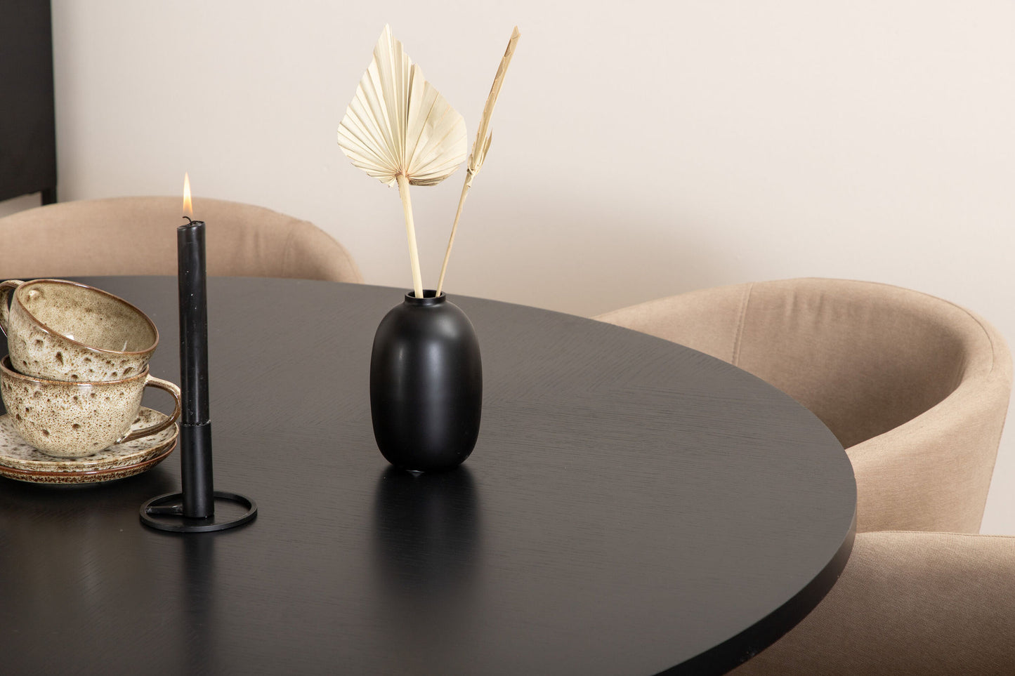 Copenhagen Ronde Eettafel en 6 Berit Stoelen Set