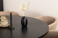 Copenhagen Ronde Eettafel en 6 Berit Stoelen Set