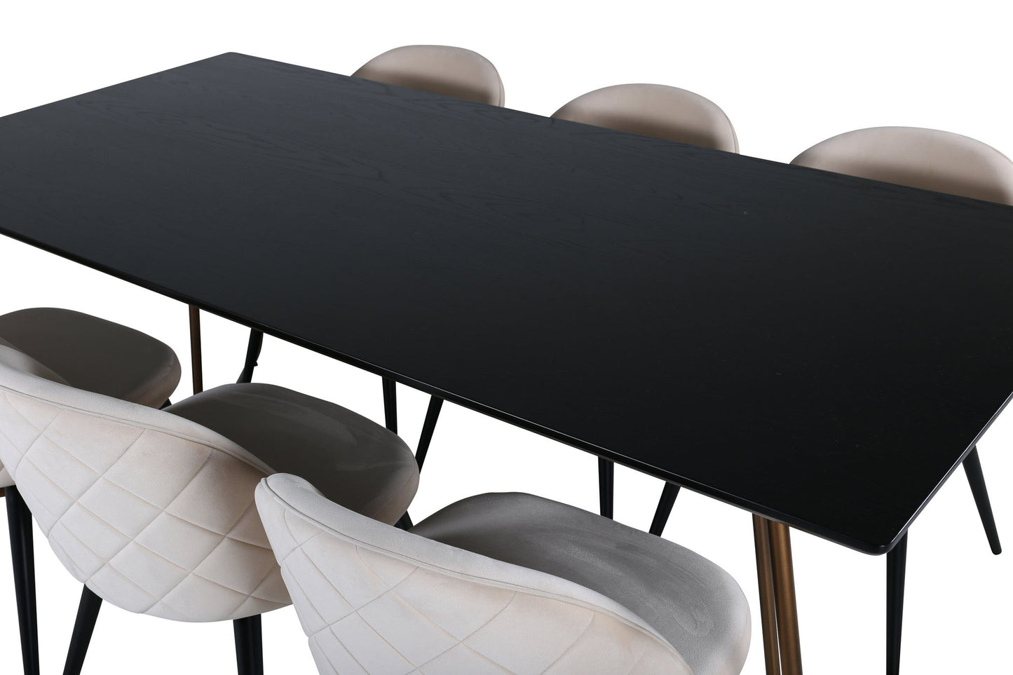 Petra Eetkamerset – Tafel en 6 Velvet Stoelen