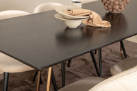 Petra Eetkamerset – Tafel en 6 Velvet Stoelen