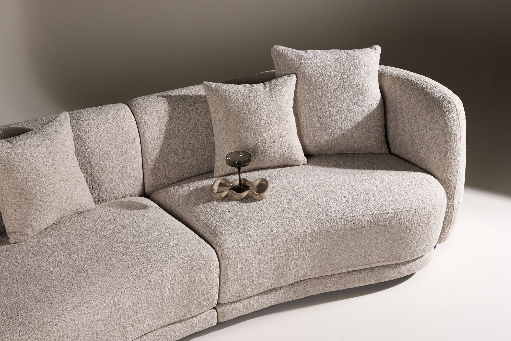 Cielo 3-zitsbank - Beige Bouclé