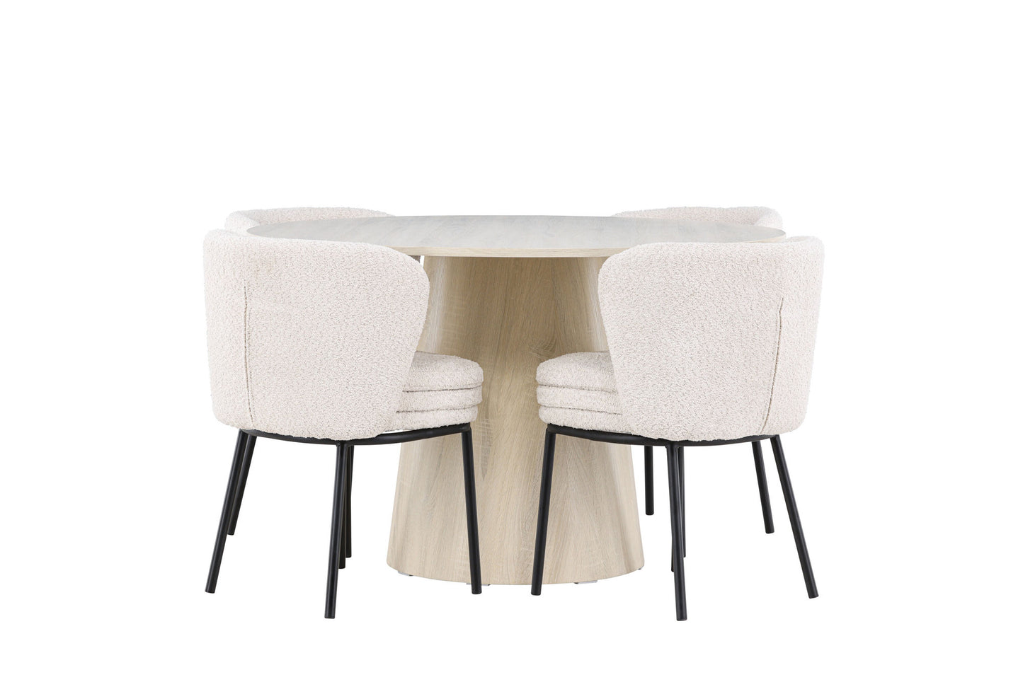 Allegra Eetkamerset – Lanzo Tafel & Agnes Stoelen – 120 cm
