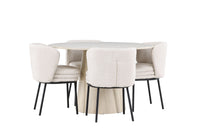 Allegra Eetkamerset – Lanzo Tafel & Agnes Stoelen – 120 cm