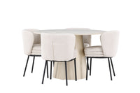 Allegra Eetkamerset – Lanzo Tafel & Agnes Stoelen – 120 cm