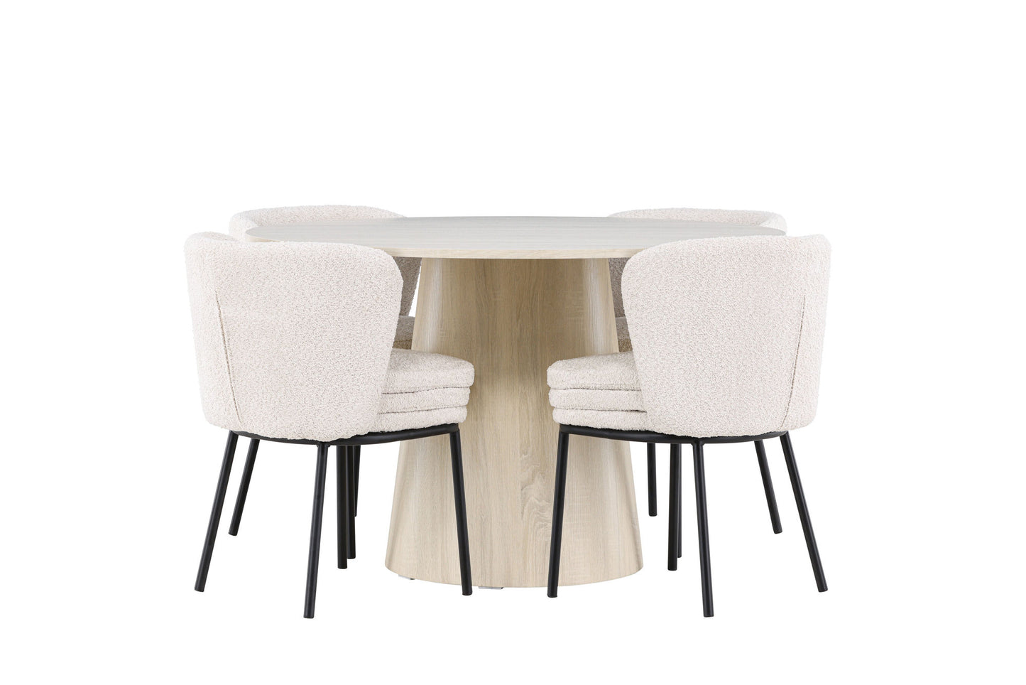 Allegra Eetkamerset – Lanzo Tafel & Agnes Stoelen – 120 cm