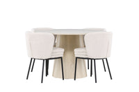 Allegra Eetkamerset – Lanzo Tafel & Agnes Stoelen – 120 cm