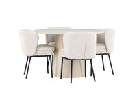 Allegra Eetkamerset – Lanzo Tafel & Agnes Stoelen – 120 cm