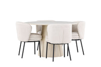 Allegra Eetkamerset – Lanzo Tafel & Agnes Stoelen – 120 cm