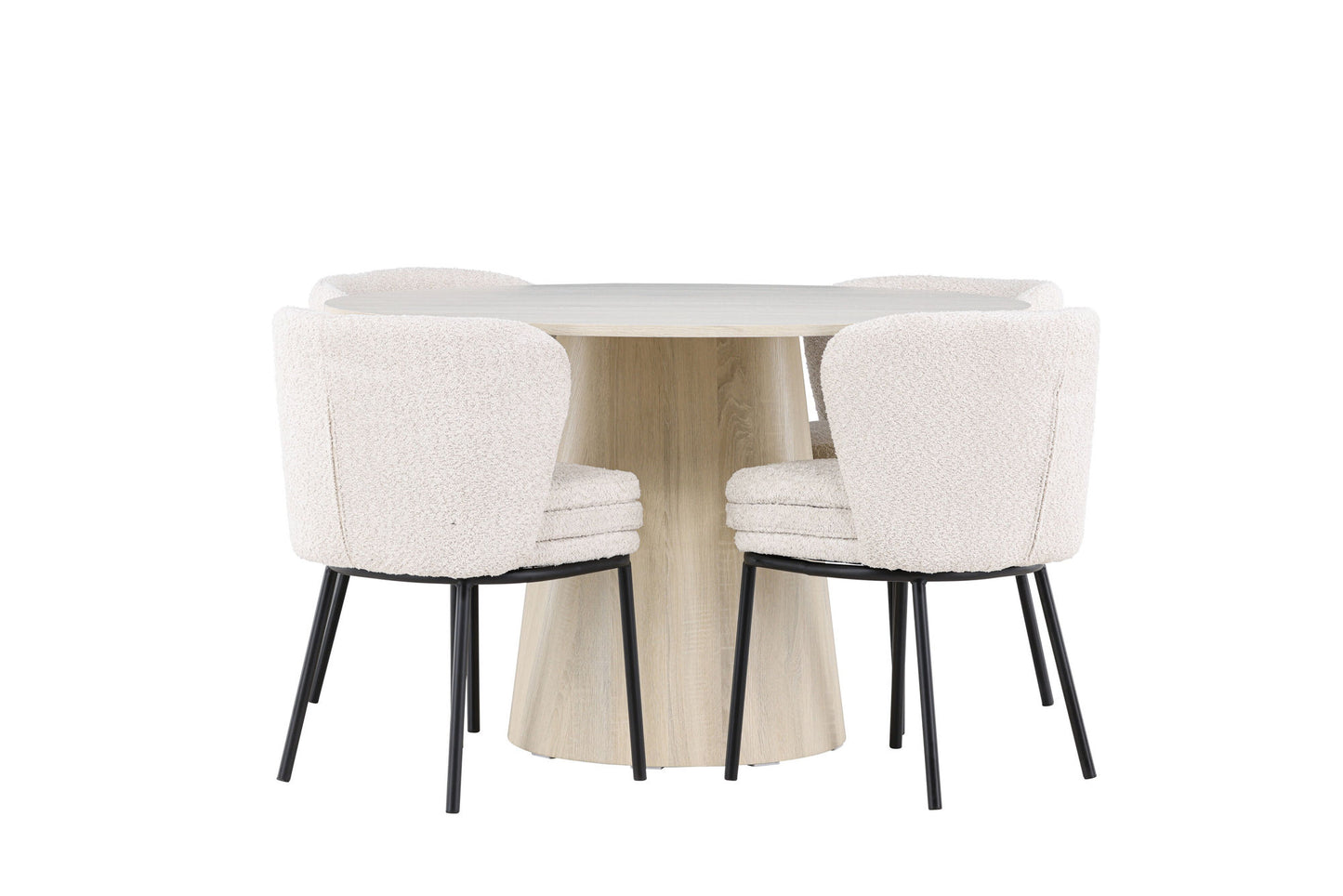 Allegra Eetkamerset – Lanzo Tafel & Agnes Stoelen – 120 cm