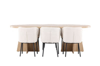 Elara Eetkamerset – Bootcut Tafel & Agnes Stoelen – 230×115 cm