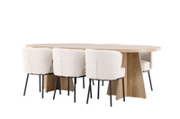 Elara Eetkamerset – Bootcut Tafel & Agnes Stoelen – 230×115 cm