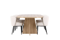 Elara Eetkamerset – Bootcut Tafel & Agnes Stoelen – 230×115 cm