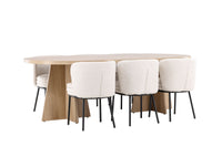 Elara Eetkamerset – Bootcut Tafel & Agnes Stoelen – 230×115 cm