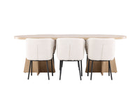 Elara Eetkamerset – Bootcut Tafel & Agnes Stoelen – 230×115 cm