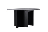Strada Ronde Eettafel – Zwart Fineer – Ø120 cm