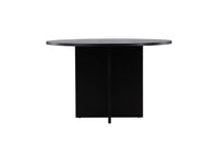 Strada Ronde Eettafel – Zwart Fineer – Ø120 cm