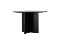 Strada Ronde Eettafel – Zwart Fineer – Ø120 cm