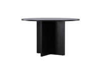 Strada Ronde Eettafel – Zwart Fineer – Ø120 cm