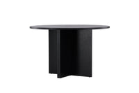 Strada Ronde Eettafel – Zwart Fineer – Ø120 cm