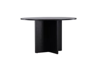 Strada Ronde Eettafel – Zwart Fineer – Ø120 cm