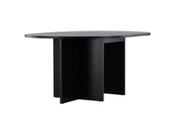 Strada Ronde Eettafel – Zwart Fineer – Ø120 cm