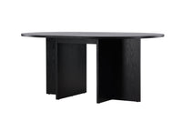 Strada Ronde Eettafel – Zwart Fineer – Ø120 cm