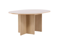 Strada Uitschuifbare Ronde Eettafel – Whitewashed Fineer – Ø120–170 cm