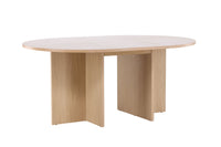 Strada Uitschuifbare Ronde Eettafel – Whitewashed Fineer – Ø120–170 cm