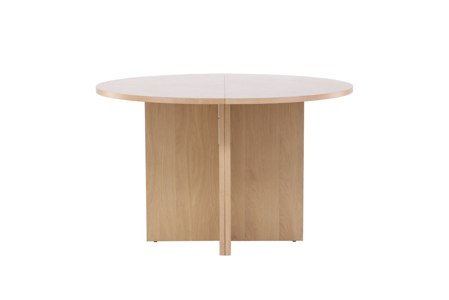 Strada Uitschuifbare Ronde Eettafel – Whitewashed Fineer – Ø120–170 cm