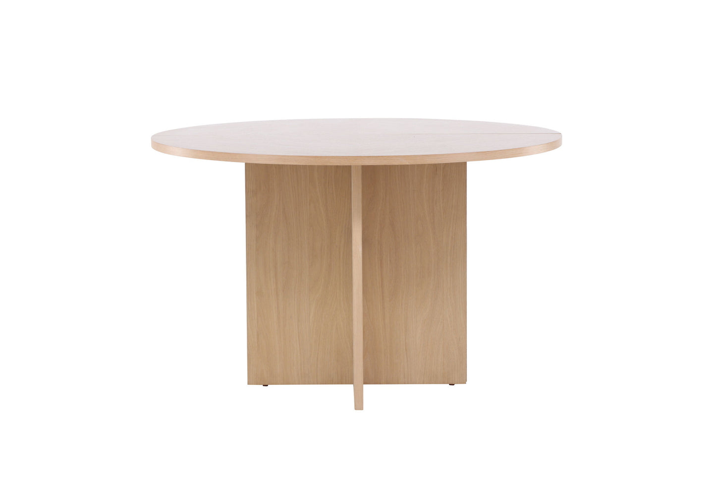 Strada Uitschuifbare Ronde Eettafel – Whitewashed Fineer – Ø120–170 cm