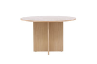 Strada Uitschuifbare Ronde Eettafel – Whitewashed Fineer – Ø120–170 cm
