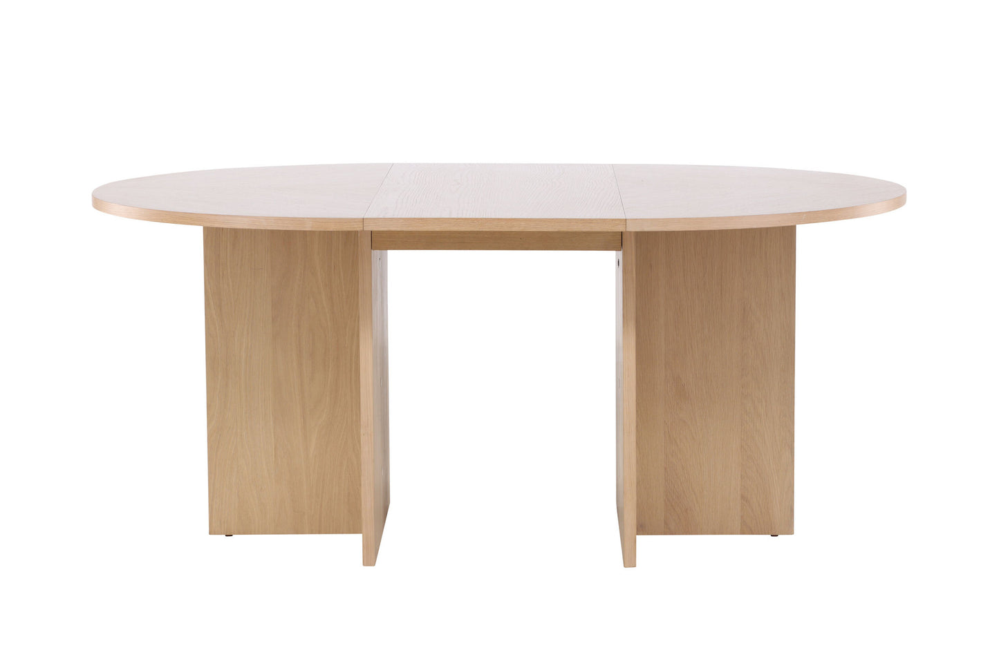 Strada Uitschuifbare Ronde Eettafel – Whitewashed Fineer – Ø120–170 cm