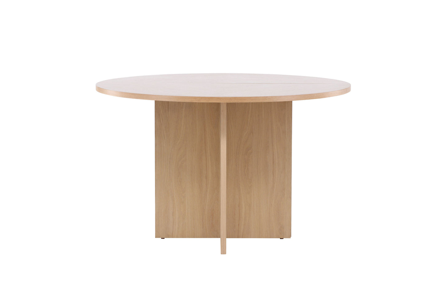 Strada Uitschuifbare Ronde Eettafel – Whitewashed Fineer – Ø120–170 cm