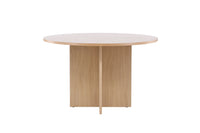 Strada Uitschuifbare Ronde Eettafel – Whitewashed Fineer – Ø120–170 cm