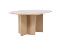 Strada Uitschuifbare Ronde Eettafel – Whitewashed Fineer – Ø120–170 cm