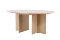 Strada Uitschuifbare Ronde Eettafel – Whitewashed Fineer – Ø120–170 cm
