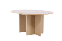 Strada Uitschuifbare Ronde Eettafel – Whitewashed Fineer – Ø120–170 cm