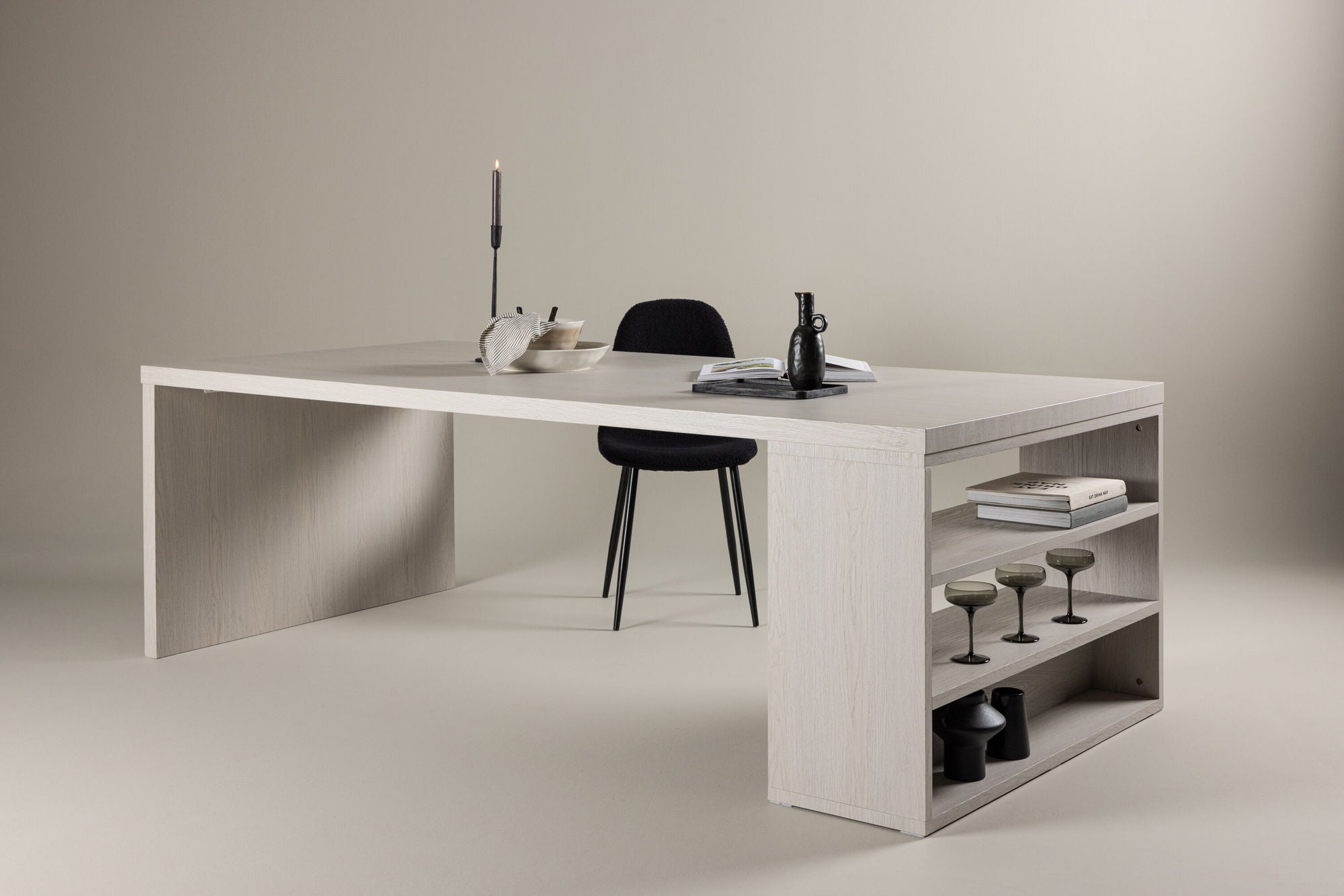 Mika Eettafel 110x230 cm - Whitewash